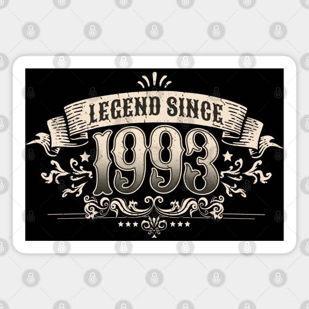 Legend Since 1993 Magnet by Kali Space